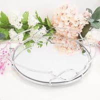 Silver Mirrored Decorative Tray